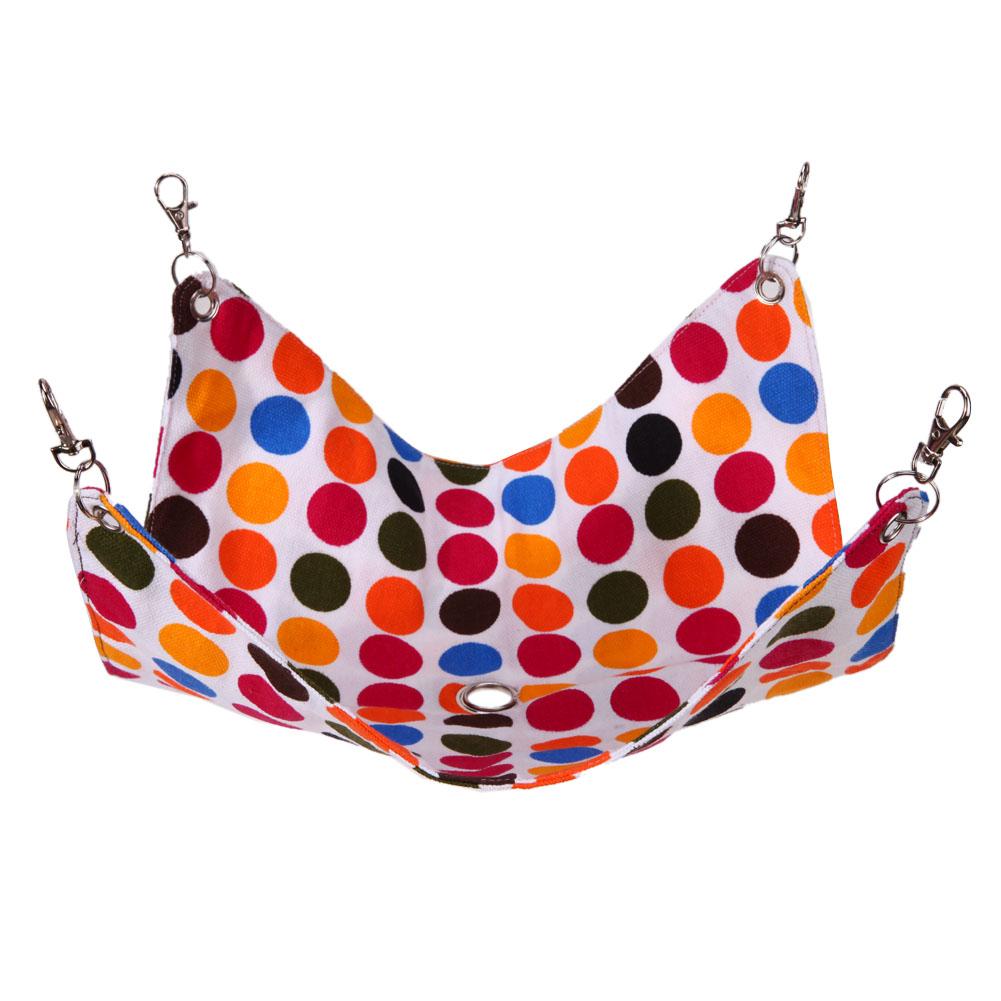 

Dot Printed Small Pet Canvas Hanging Blanket Hamster Hammock With Hole, 501 Original
