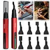 Electric Reciprocating Sander With 8pcs Sanding Head Handheld Reciprocating Polishing Tool for Crafts Miniatures Jewelry Woodworking