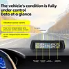 Solar/USB Powered Tire Pressure Monitor System with 4 Sensors for Trailers Cars