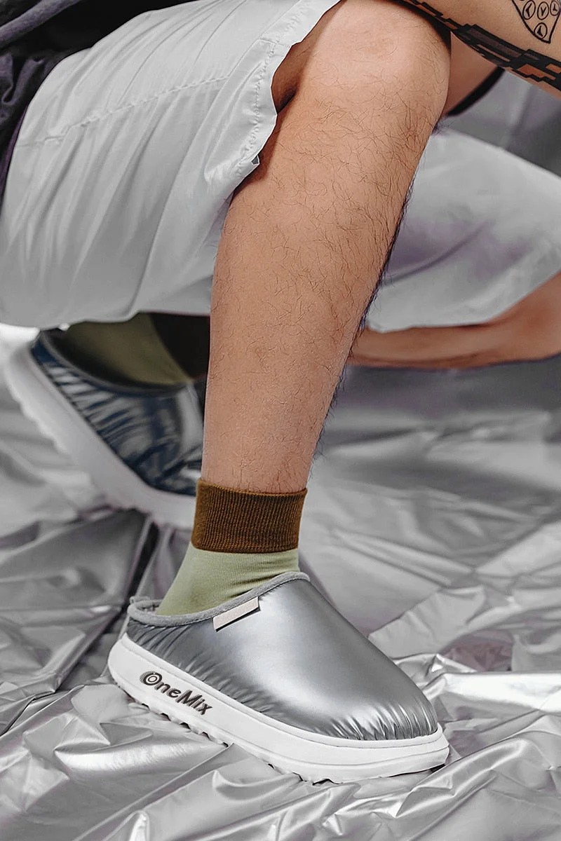 ONEMIX 2020 Winter Men Women Flip Flop Casual Slippers Flats Fashion Personality Indoor Non-slippper Winter Unisex  warm shoes