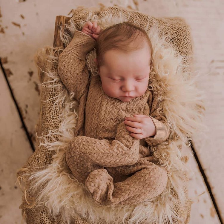  [Heartbeat & Coos] 20'' Real Lifelike Handmade Charles Sleeping Reborn Toddler Silicone Vinyl Body Baby Boy Dolls,Best Gift for Children - Reborndollsshop.com®-Reborndollsshop®