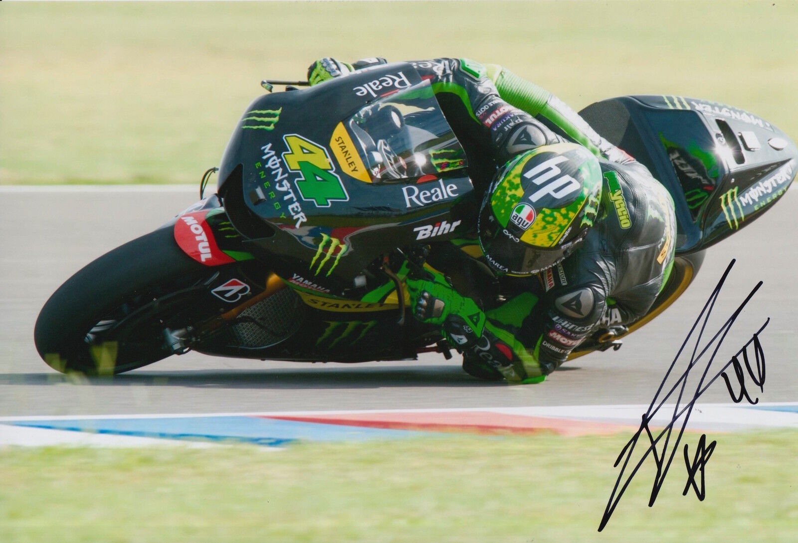 Pol Espargaro Hand Signed Monster Tech3 Yamaha 12x8 Photo Poster painting 2015 MotoGP 9.