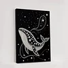 DIY Pearl Painting Whale for Home Wall Decor with Frame(40*30cm)