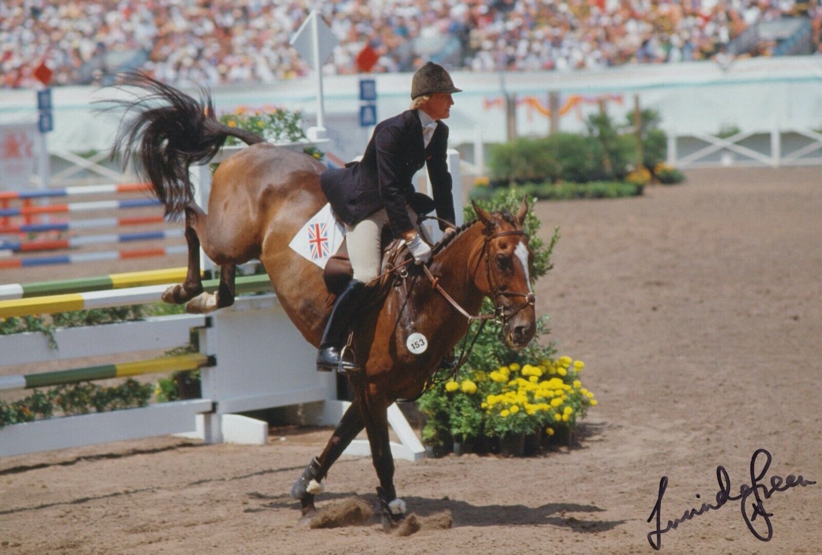 LUCINDA GREEN HAND SIGNED 12X8 Photo Poster painting OLYMPICS AUTOGRAPH 1984 LOS ANGELES 5