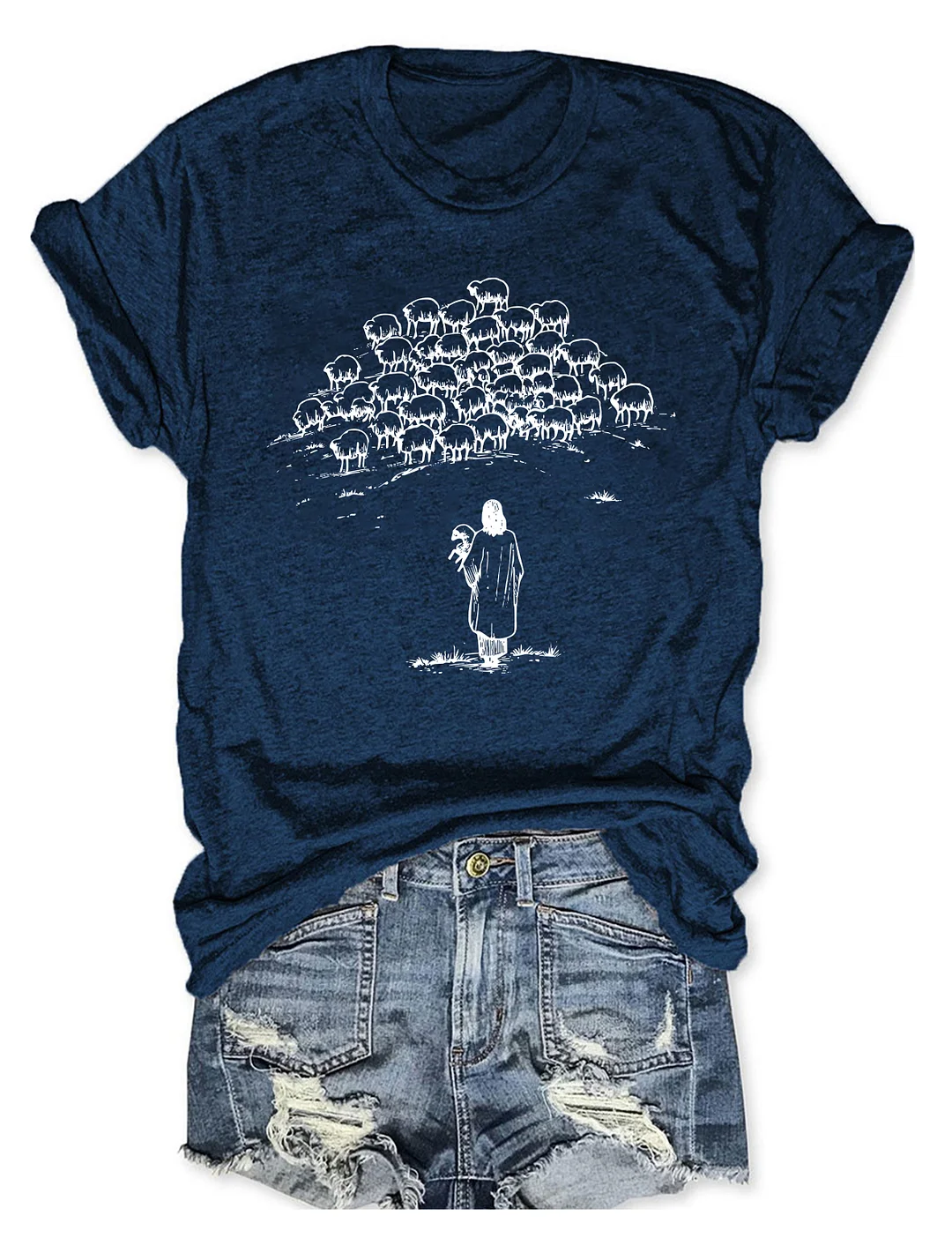 Jesus And Sheep T-shirt