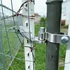 2 Packs Chain Link Fence Gate Hinge 1-5/8in Chain Link Rust Resistant Easy To Install Galvanized Steel Gate Hinge for Farm Garden Backyard