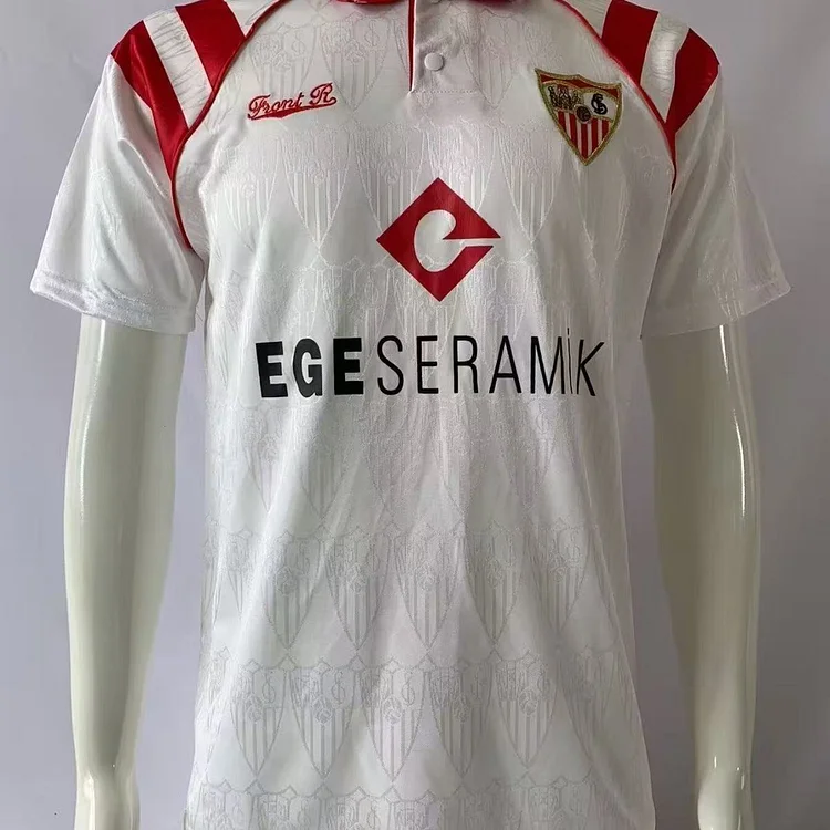 Retro 1992-1993 Sevilla home football jersey