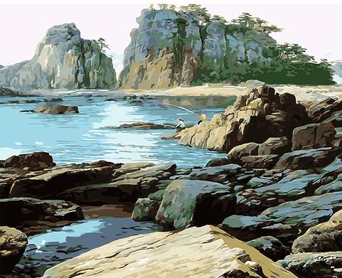 

Rocky Beach – Paint By Numbers - 40*50CM, 501 Original