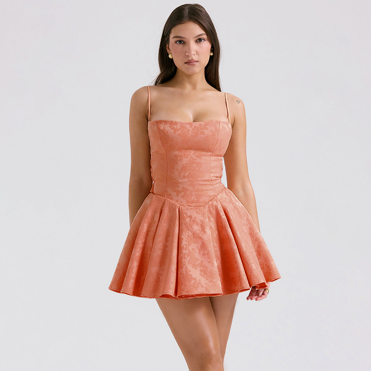 homecoming dresses New Retro Bow Backless Princess Dress Hot Girl Fashion Sexy Sling Dress Fluffy Skirt