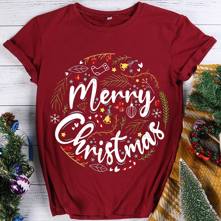ANB - Merry Christmas Round Neck T-shirt