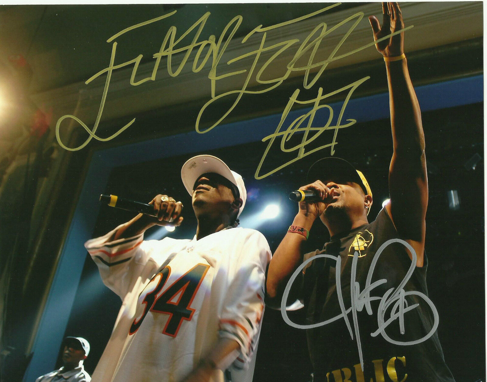 Public Enemy FLAVOR FLAV/CHUCK D Dual Signed 8x10 W/PROOF