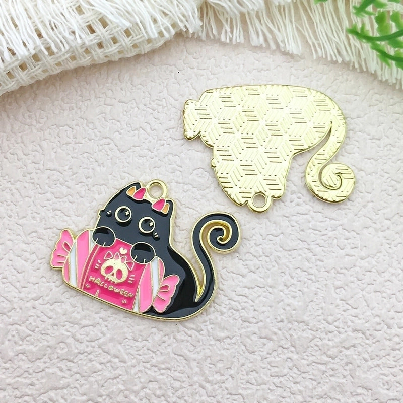 1 Piece 16*24mm 20*20mm 20 * 21mm Alloy Pumpkin Cat Bat Pendant Jewelry Accessories