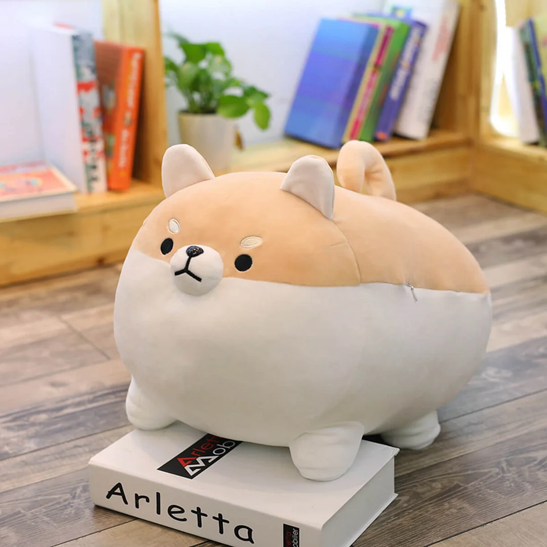 Mewaii® Cuteee Family Fluffffy Shiba Dog Kawaii Squish Toy Plush Pillow