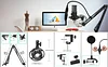 JOUNIVO Podcast Microphone USB Consender Recording Computer Microphone Kit,JV905 Studio Cardioid PC Mic Set with Scissor Boom Arm Stand for Vocal, Streaming, Youtuber, Gaming, Skype, Music