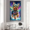 (40*70cm)Aurora Running Dog - Full Round Drill Diamond Painting