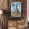 (40*60cm)Eiffel Tower - Full Round Drill Diamond Painting