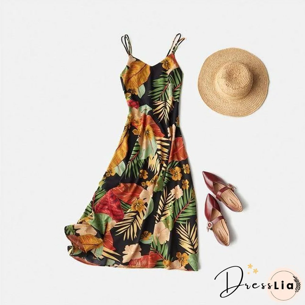 Marwin New-Coming Spring Summer Holiday Long Dress Cross Spaghetti Strap Open Back Beach Style Ankle-Length Women Dresses