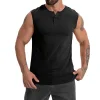  Men's Stylish Sleeveless Henley Tank Top for Summer Fitness and Casual Wear by Inlyline