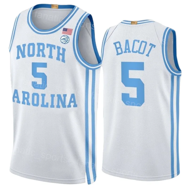 University Basketball 4 RJ Davis Jerseys North Carolina Tar Heels College 5 Armando Bacot Sewing mysite