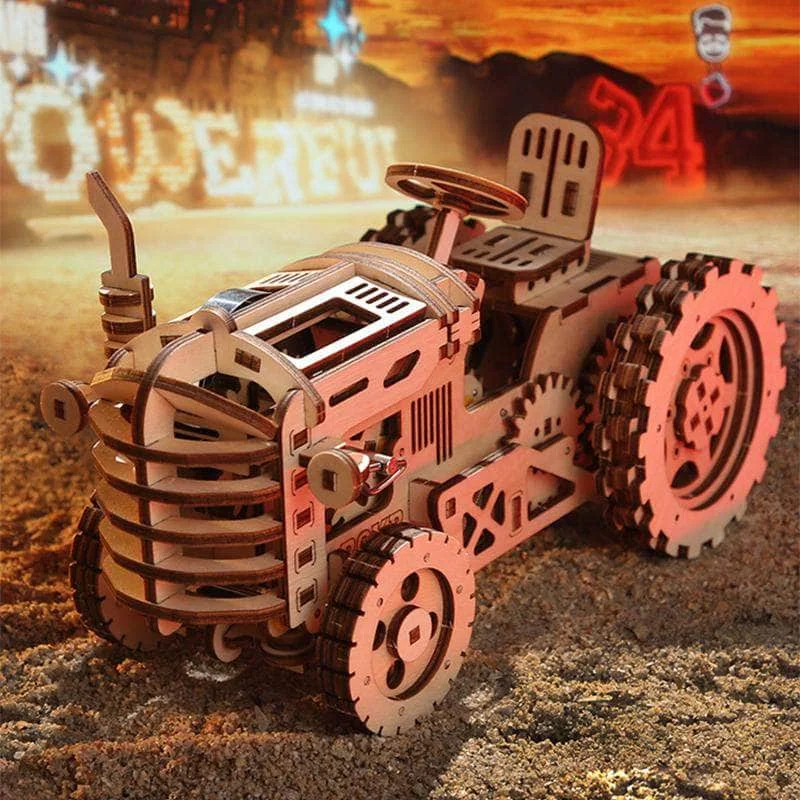 ROKR Tractor 3D Wooden Puzzle LK401