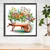 Diamond Painting-DIY Crystal Rhinestone Flowers Push Cart