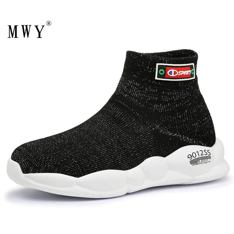 MWY Fashion Casual Children Shoes Kids Shoes Boys Breathable Non Slip Socks Sneakers Chaussure Enfant Shoes For Girls Trainers