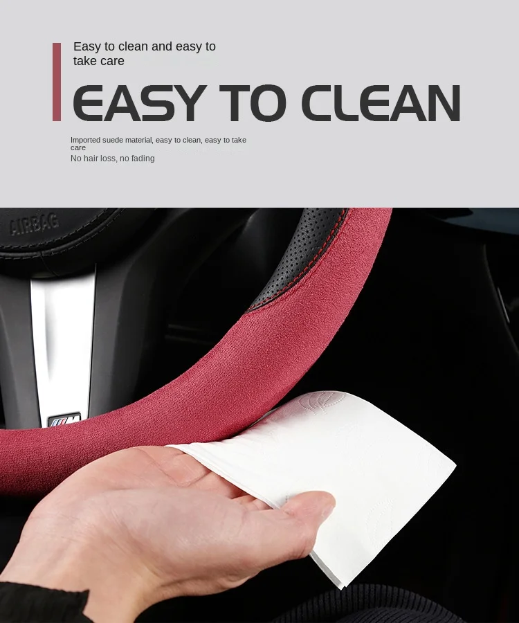 New all seasons suede steering wheel cover