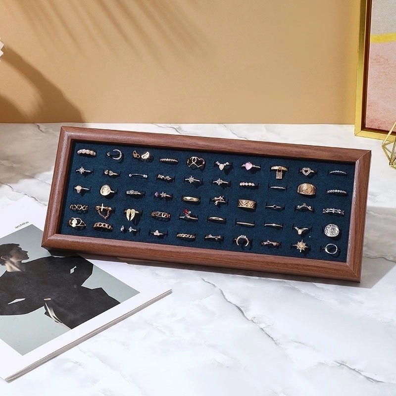 Minimalist Classic Style Solid Color Density Plate Tree Pattern Paper Flannel Patchwork Jewelry Display Jewelry Rack