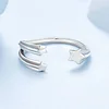 925 Sterling Silver Star Adjustable Ring