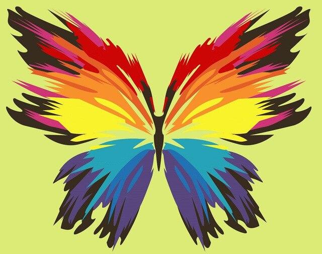 

Rainbow Butterfly – Paint By Numbers - 40*50CM, 501 Original