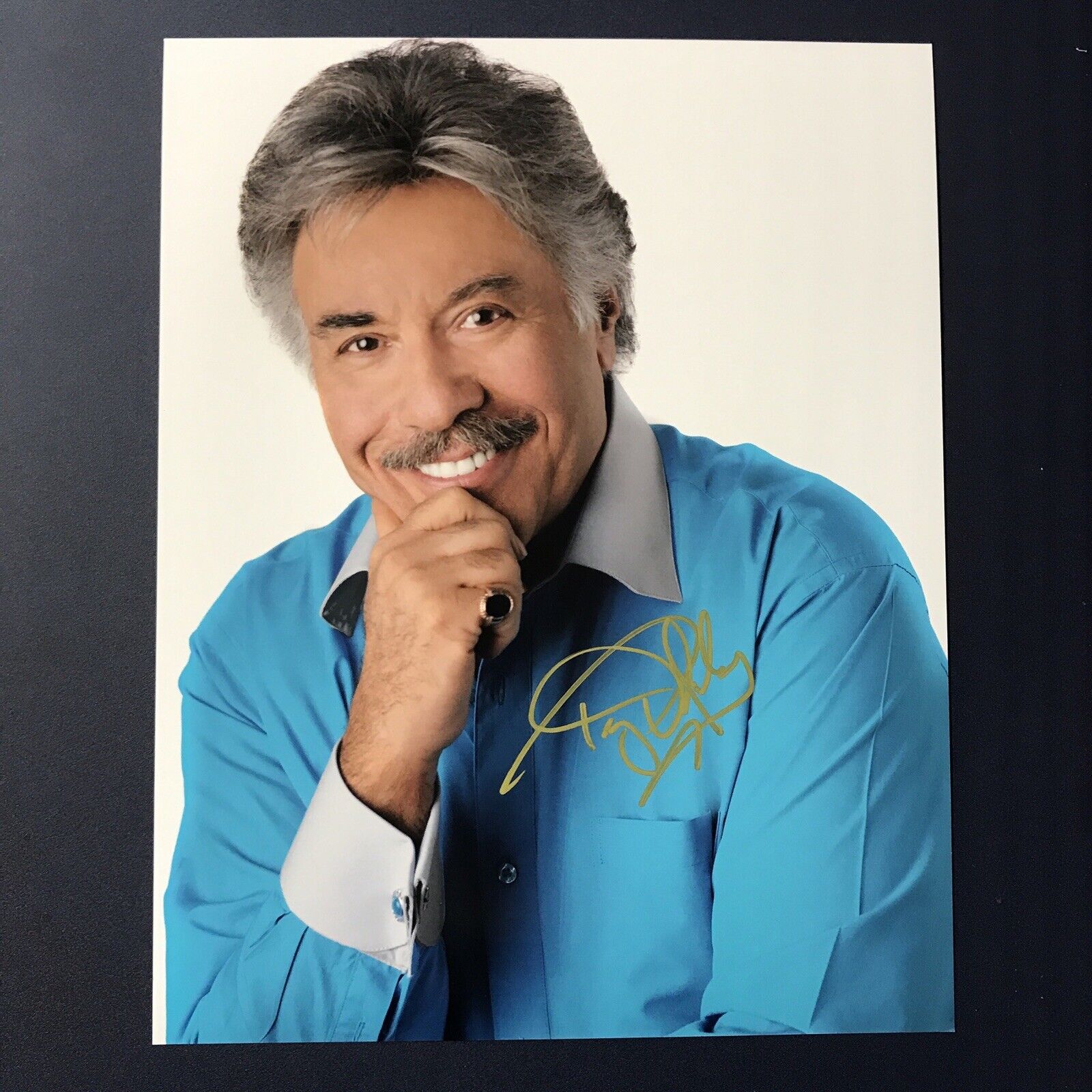 TONY ORLANDO HAND SIGNED 11x14 Photo Poster painting AUTOGRAPHED SINGER ACTOR MUSICIAN PROOF COA