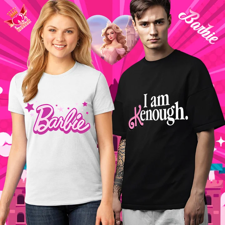 Barbie women T-shirt and  i am kenough men's T-shirt - BSTCA0432