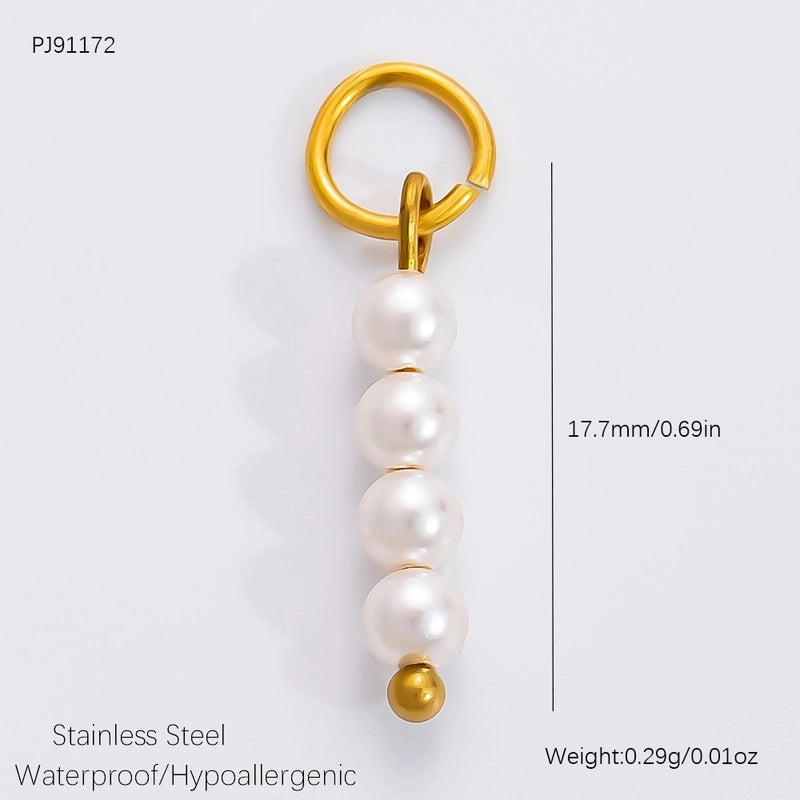 1 Piece 304 Stainless Steel Geometric Cross Heart Shape Jewelry Accessories Pendant