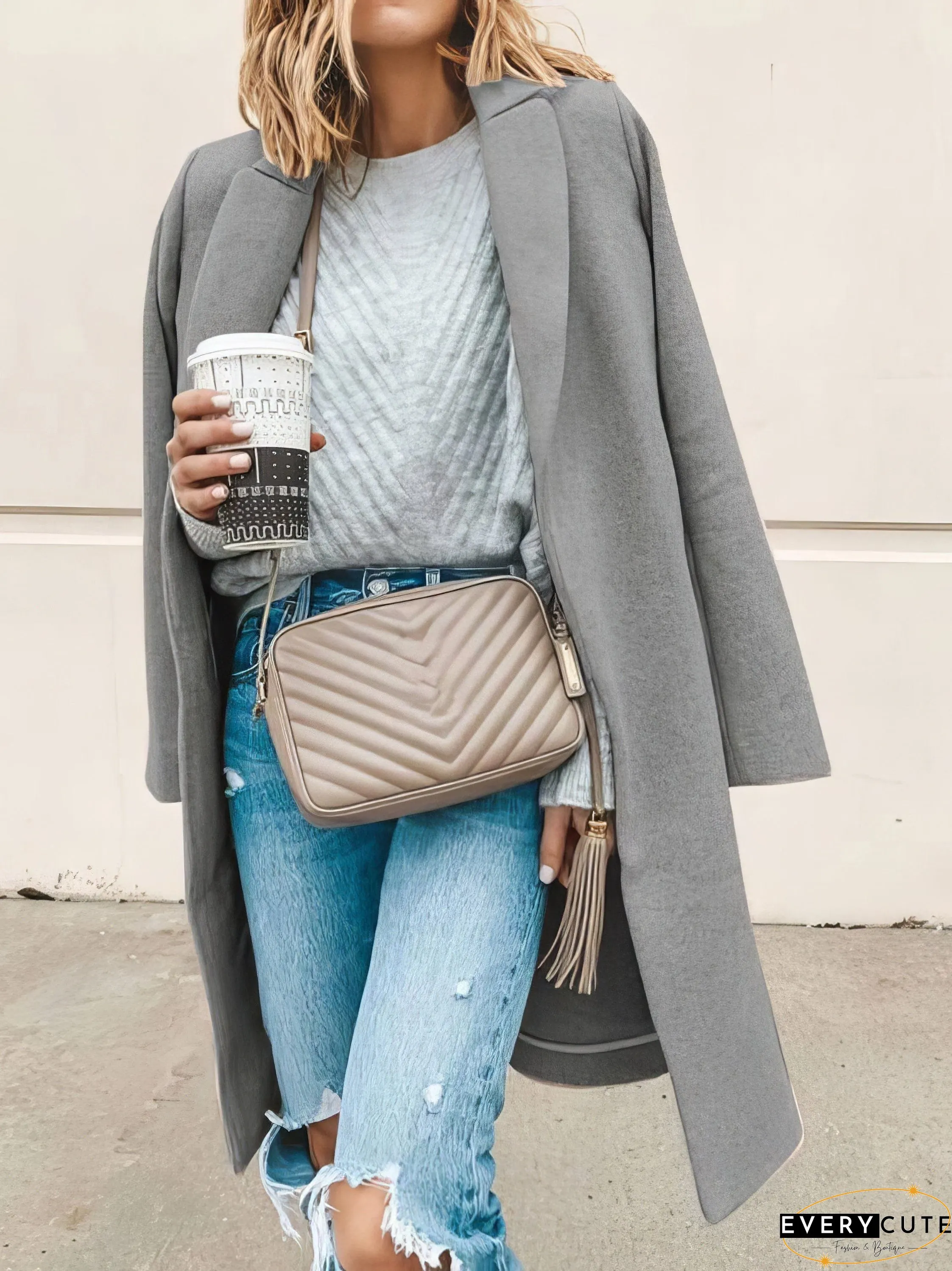 Preppy Plaid Coat