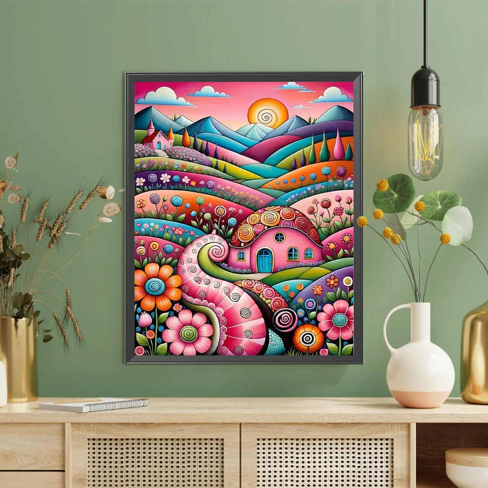 Partial AB Diamond Painting - Full Square Drill - Colorful Flower(Canvas|45*55cm)