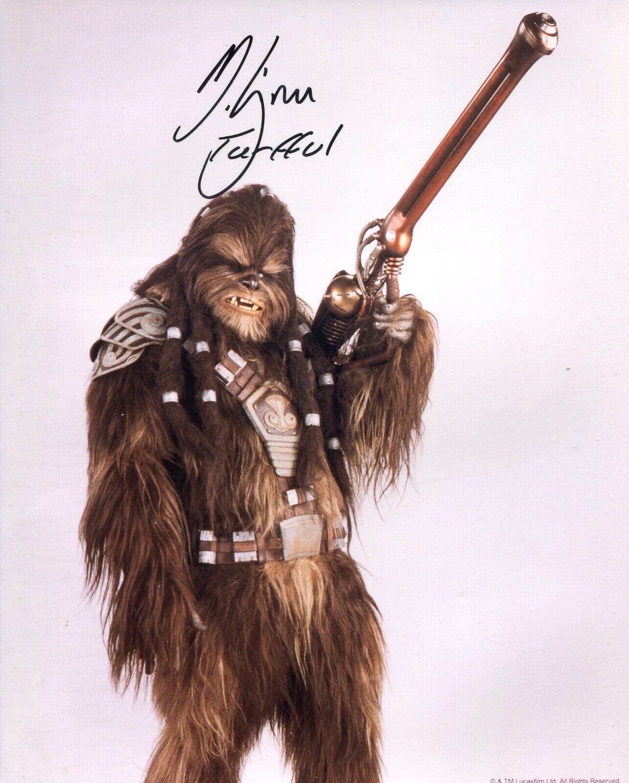 Star Wars Wookie ‘Tarfful’ actor Michael Kingma signed Photo Poster painting - UACC DEALER