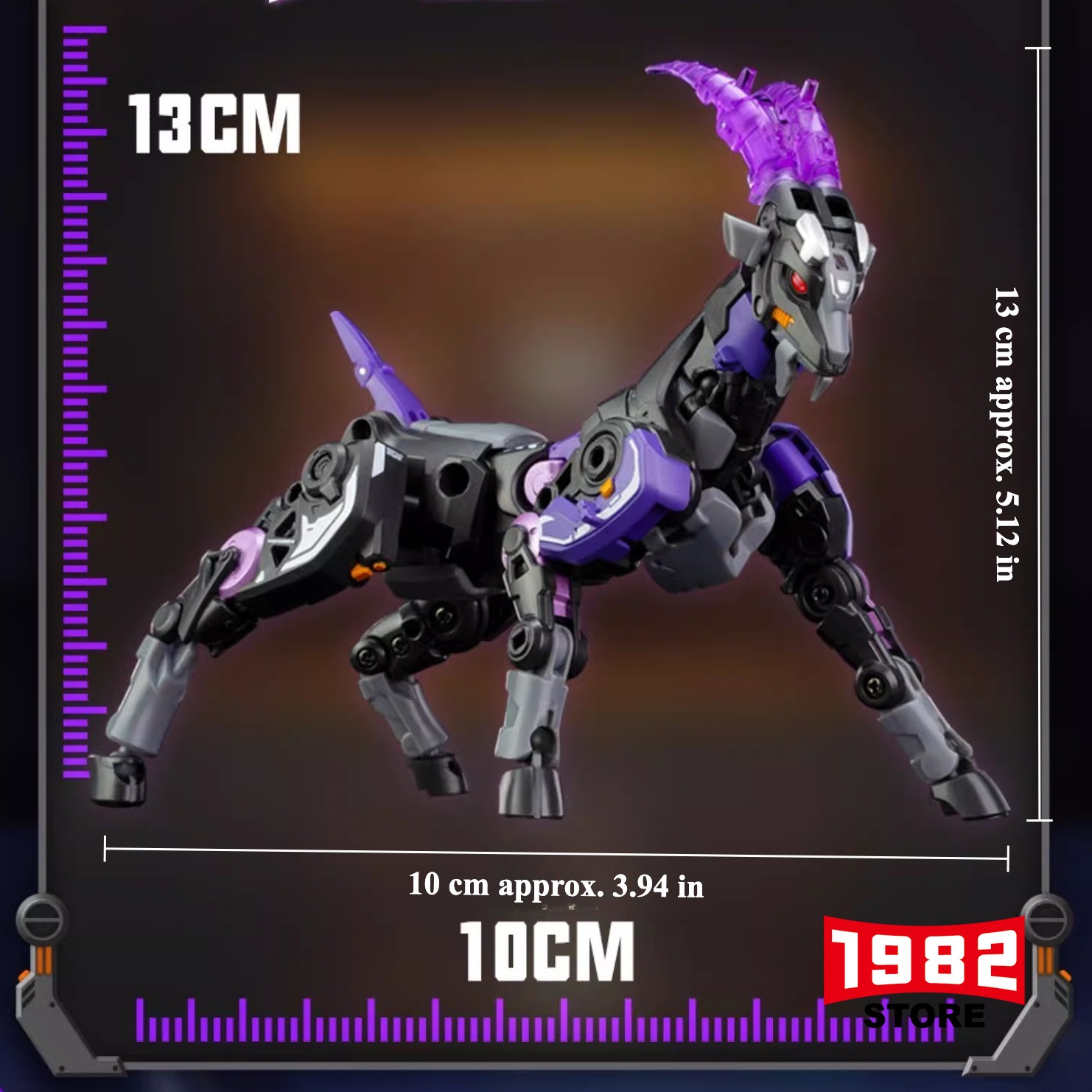 52toys BB-72 DIMMUBORGIR Black Goat Mecha Transformers Toys BOX Action Figure Collectible Black Goat Mecha Toy for Kids & Adults Premium DIMMUBORGIR Figurine Detailed BB-72 Transformers Mecha Model Perfect Gift for 52toys & Transformers Fans