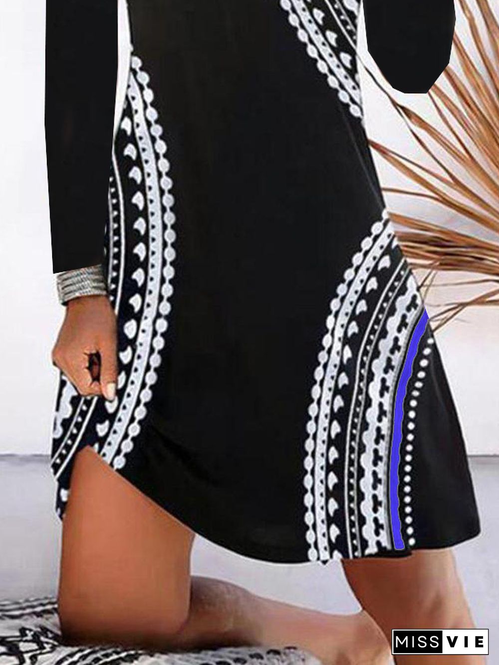 Long Sleeve Casual Knitting Dress