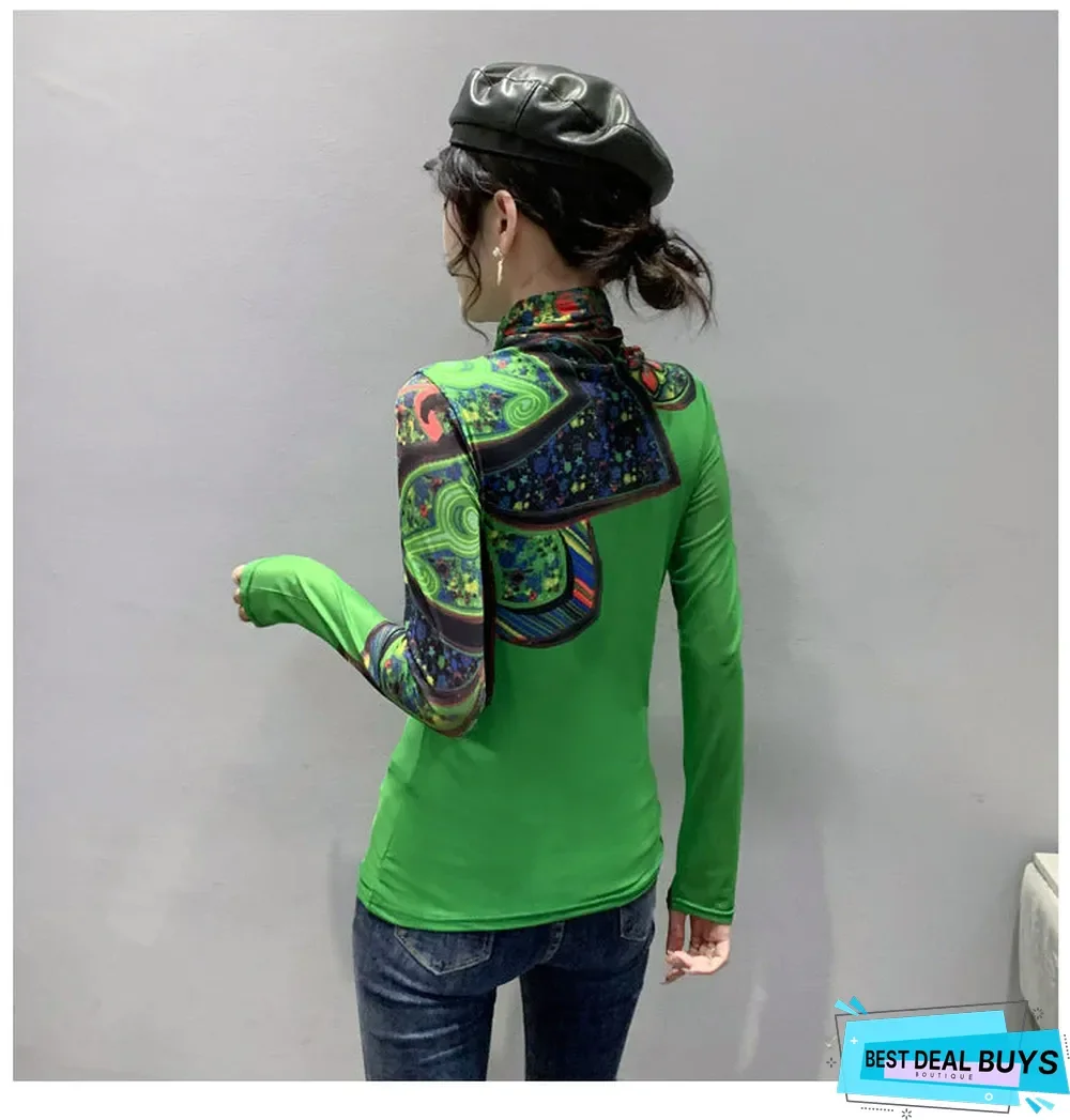 Long Sleeve Casual Printed Shirts & Tops