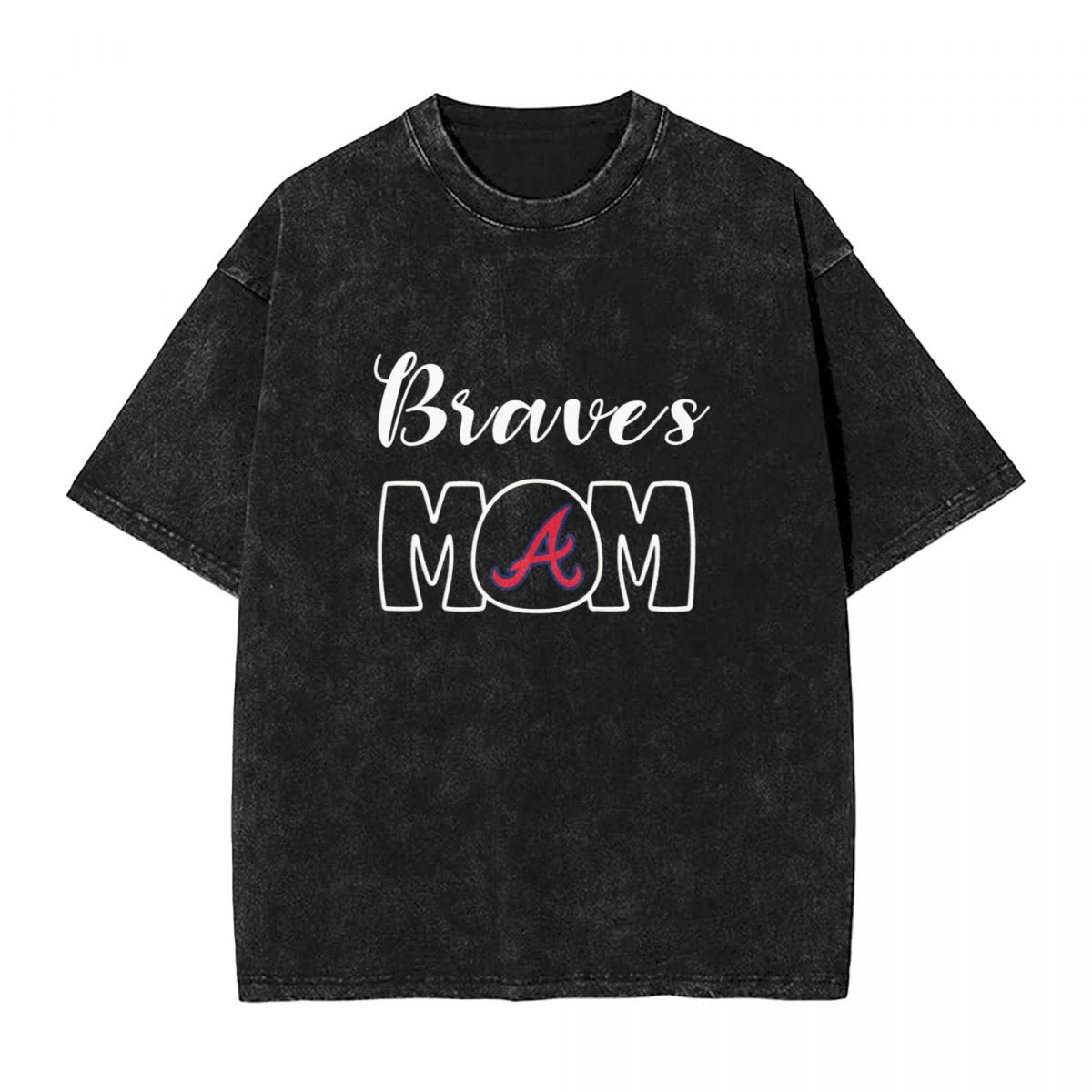 Atlanta Braves Mom Men's Oversized Streetwear Tee Shirts