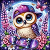 Diamond Painting-DIY Full Round Drill Cool Owl
