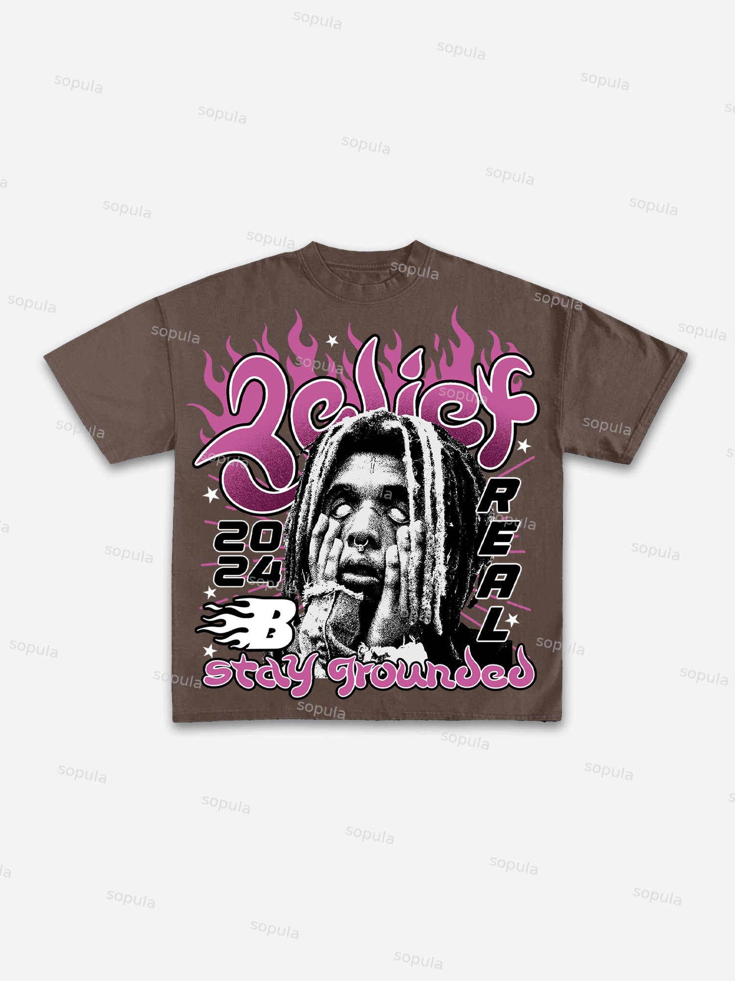 Street Faith Male Head Graphic Cotton T-shirt - Sopula｜Premium Graphic Tees & Graphic Clothing