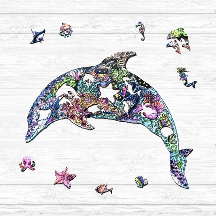 Dolphin Wooden Jigsaw Puzzle