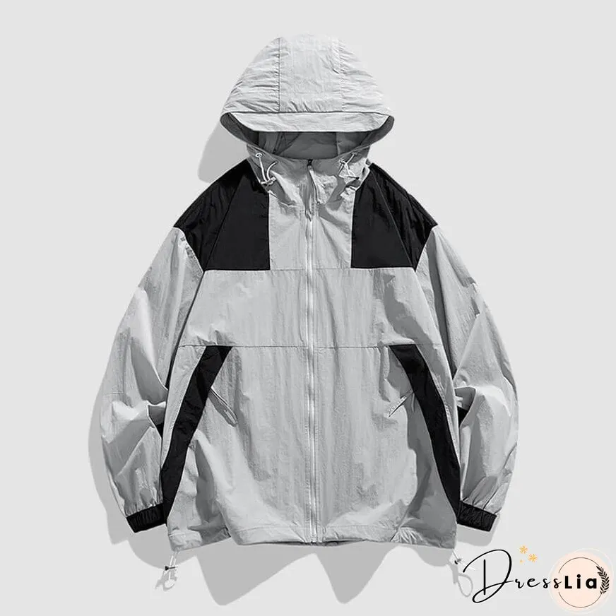 Splicing Casual Breathable Sunproof QD Jacket