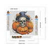 Diamond Painting-DIY Full Round Drill Pumpkin Skull