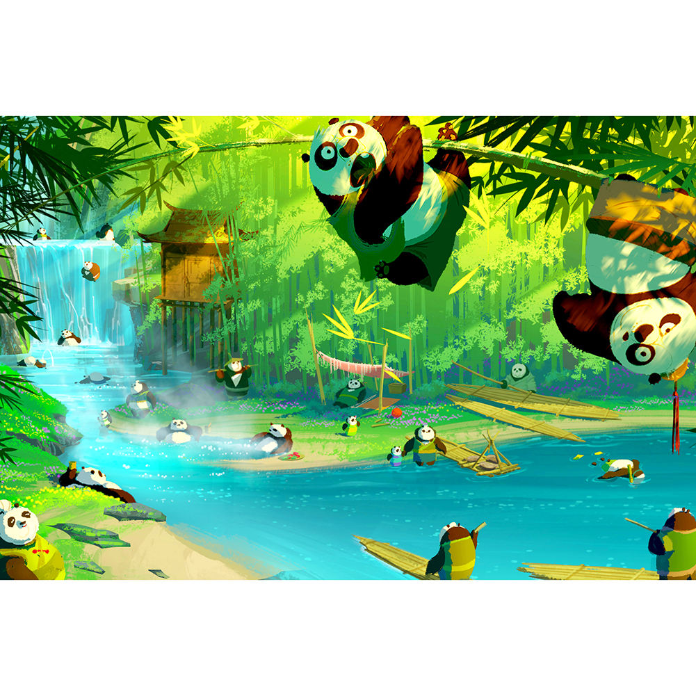 

Kung Fu Panda - 1000 Pieces Jigsaw Puzzle, 501 Original