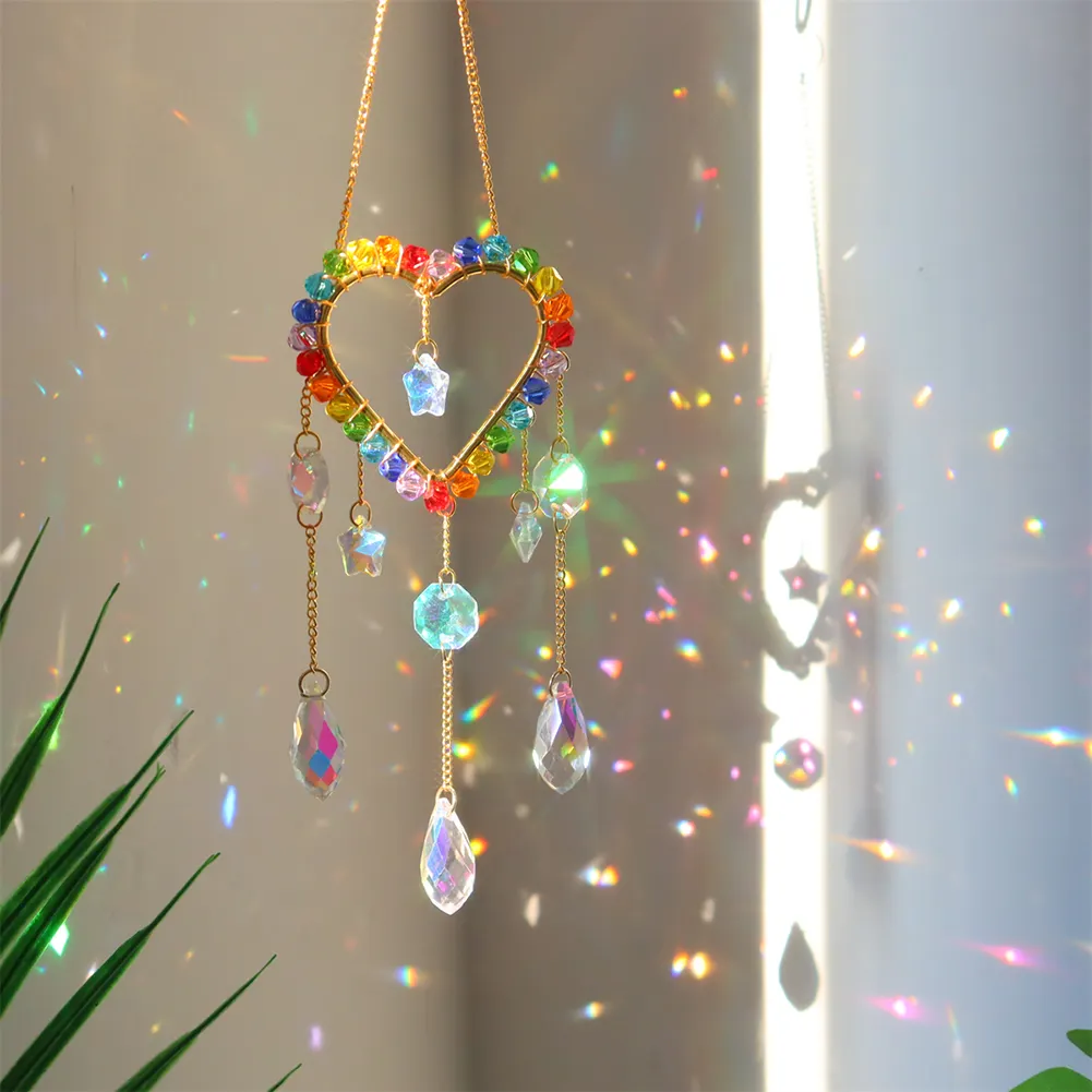 Colorful Beads Crystal Light Catching Jewelry Window Accessories for Living Room
