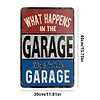 Garage - Vintage Metal Signs - 20*30cm/30*40cm - Warning