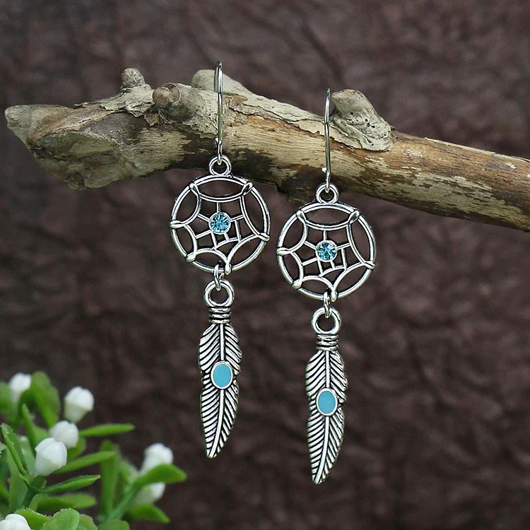 Vintage Bohemian Turquoise Earrings