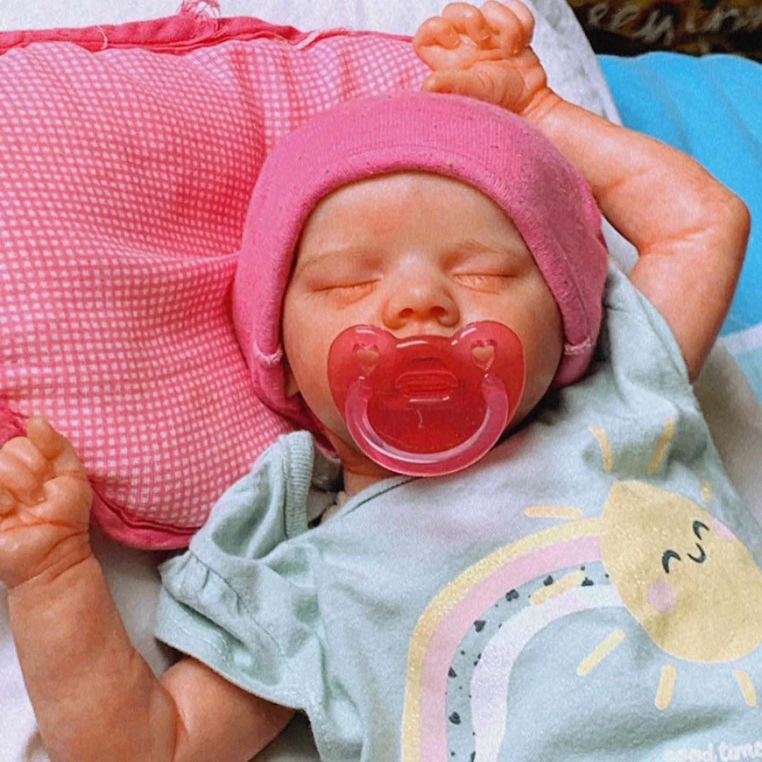 [New Series!!]12'' Real Touch Lifelike Kinsley Silicone Vinyl Reborn Baby Doll Girl